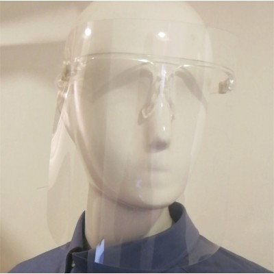 Hot Selling Anti Virus Safe Disposable Plastic Full Face Shield Hat HD Transparent Splash Face Guard Safety Goggles